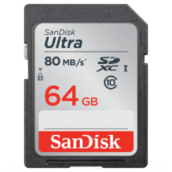  SanDisk Ultra SDXC UHS-I Memory Card 64GB 80MB/s