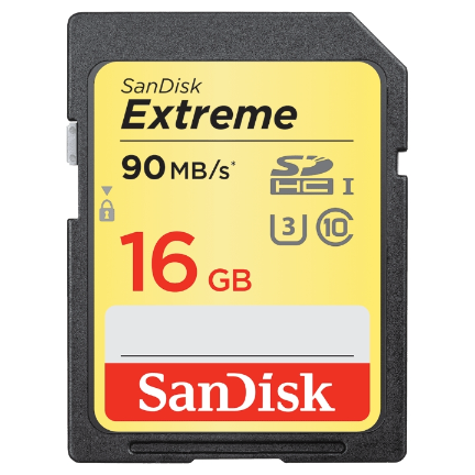  SanDisk Extreme SDHC UHS-I Memory Card 16GB 90MB/s R ***
