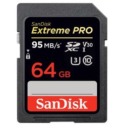  SanDisk Extreme Pro SDXC UHS-I Memory Card 64GB 95MB/s