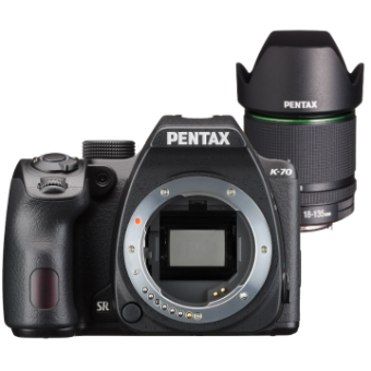 Pentax K-70 Body (Black) with DA 18-135mm f/3.5-5.6 WR Lens