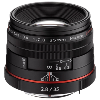  Pentax DA 35mm f/2.8 LTD HD Macro Lens - Black