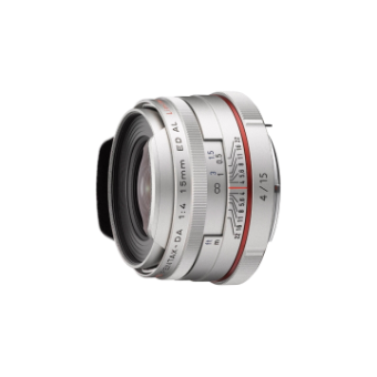  Pentax DA 15mm f/4 Limited ED AL HD Lens (Silver)