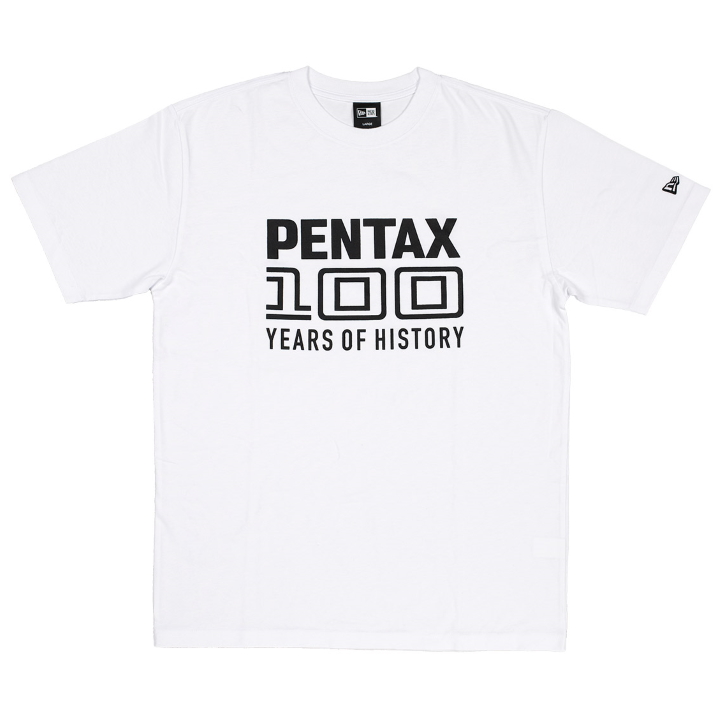 Pentax New Era 100th Tshirt WT/BK M 1032192 | Ricoh Australia