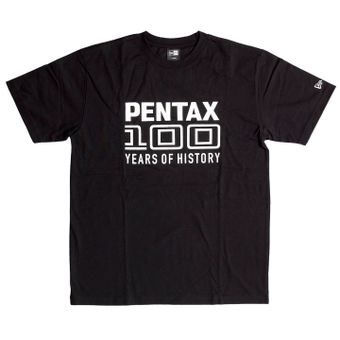  Pentax New Era 100th Tshirt BK/WT Medium