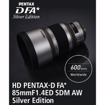  Pentax-D FA* 85mm f/1.4 SDM AW Silver Lens