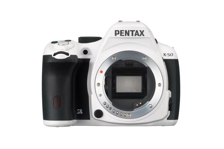 Pentax K-50 DSLR Camera (White) Body Only **