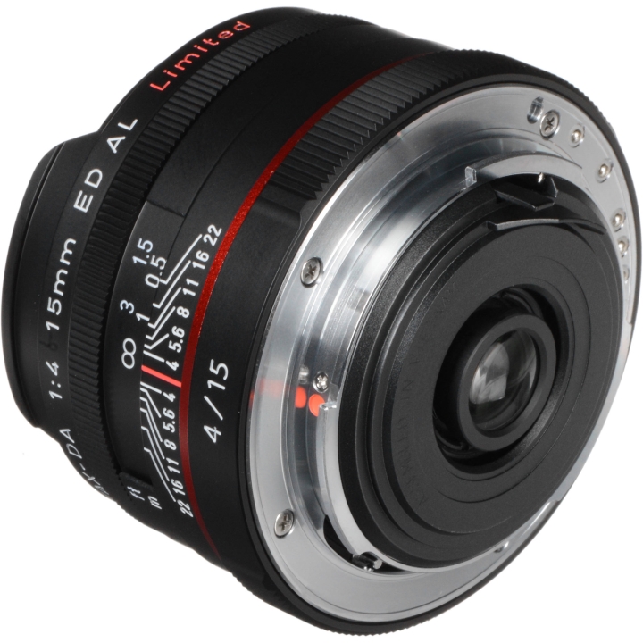 Pentax DA 15mm f/4 Limited ED AL HD Lens - Black