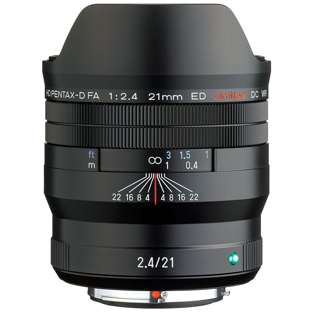 Pentax-D HD FA 21mm f/2.4 ED Limited DC WR Black Lens